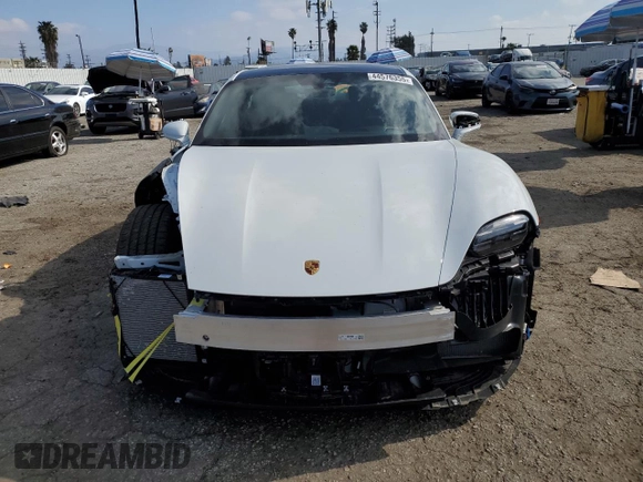 2024 Porsche Taycan with VIN WP0AA2Y1XRSA12641, listed as a Copart auction lot 44576355 with 4,449 mi miles and Salvage Title. Bid and sale history available at DreamBid. Image 5.