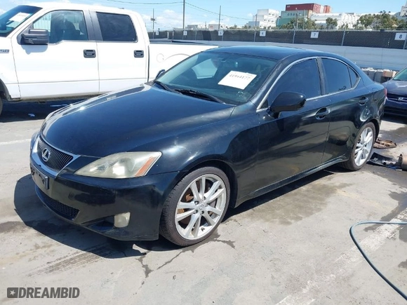 2006 Lexus IS 350 Auto with VIN JTHBE262665001713, listed as a IAAI auction lot 41944177 with 1 mi miles. Bid and sale history available at carsss.com. Image 2.