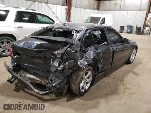2015 BMW 3 Series 328i xDrive with VIN WBA3B5C58FF962674, listed as a Copart auction lot 58994595 with Not provided miles and Salvage title. Bid and sale history available at DreamBid. Image 3.
