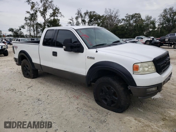 2004 Ford F-150 XLT with VIN 1FTPX14554NC67827, listed as a Copart auction lot 88398475 with 0 mi miles and Salvage Title. Bid and sale history available at carsss.com. Image 4.