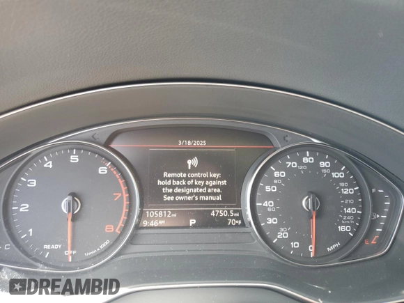 2020 Audi Q5 Premium z VIN WA1ANAFY9L2113778, wystawiony jako Copart lot #49013155 z przebiegiem 105 812 mil mil oraz Szkoda całkowita • Salvage title. Historia ofert i sprzedaży dostępna na DreamBid. Obrazek 9.