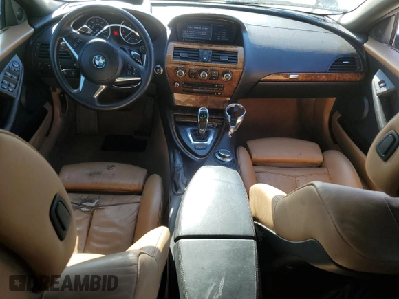 2008 BMW 6 Series 650i with VIN WBAEB53528CX62919, listed as a Copart auction lot 77254374 with 179,029 mi miles and Clean Title. Bid and sale history available at carsss.com. Image 8.