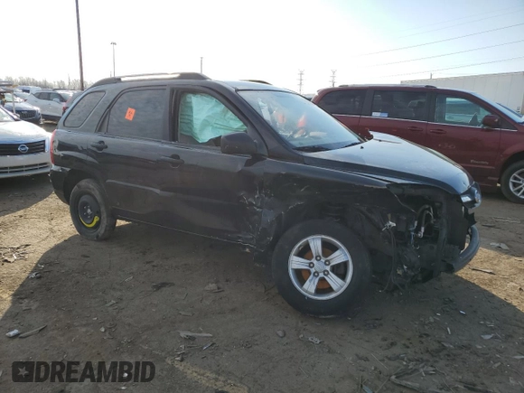 2010 Kia Sportage LX with VIN KNDKG3A43A7726547, listed as a Copart auction lot 51558525 with 72,842 mi miles and Salvage Title. Bid and sale history available at carsss.com. Image 4.