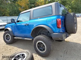 2022 Ford Bronco with VIN 1FMDE5CH5NLB02445, listed as a Copart auction lot 71950154 with 38,948 mi miles and Salvage Title. Bid and sale history available at carsss.com. Image 2.