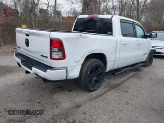 2021 Ram 1500 Big Horn with VIN 1C6SRFFT1MN721561, listed as a IAAI auction lot 42017023 with 62,023 mi miles and . Bid and sale history available at DreamBid. Image 4.