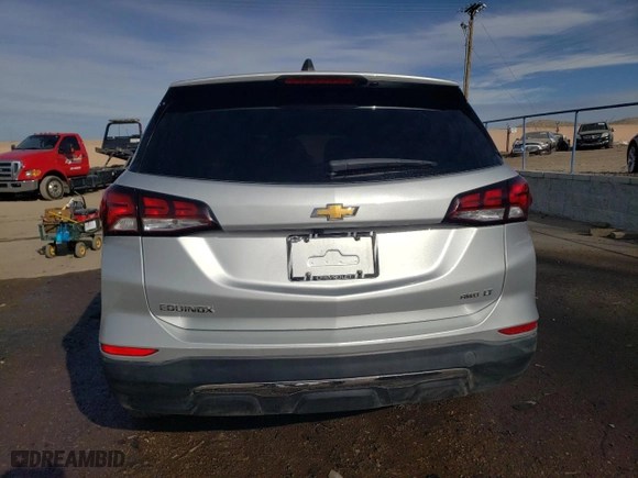 2022 Chevrolet Equinox LT with VIN 3GNAXUEV2NL100582, listed as a Copart auction lot 41431405 with 94,322 mi miles and Salvage Title. Bid and sale history available at carsss.com. Image 6.