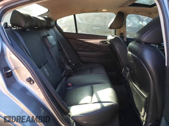 2020 Infiniti Q50 with VIN JN1EV7AR9LM256845, listed as a Copart auction lot 48957995 with 56,980 mi miles and Salvage Title. Bid and sale history available at DreamBid. Image 10.