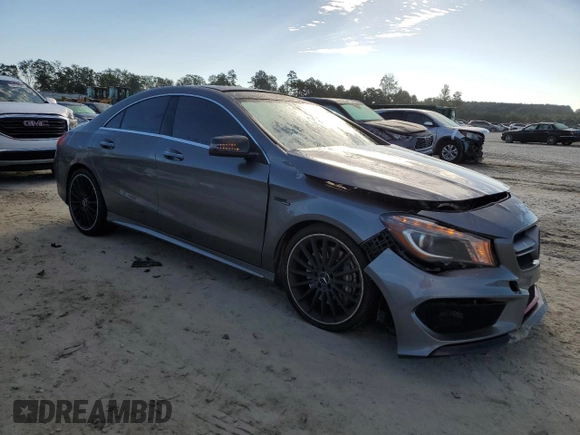 2015 Mercedes-Benz CLA 45 AMG with VIN WDDSJ5CB2FN229541, listed as a Copart auction lot 66488893 with 47,190 mi miles and . Bid and sale history available at DreamBid. Image 4.