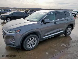 2019 Hyundai Santa Fe SE with VIN 5NMS23AD3KH103096, listed as a Copart auction lot 47952545 with 153,647 mi miles and Salvage Title. Bid and sale history available at carsss.com. Image 1.