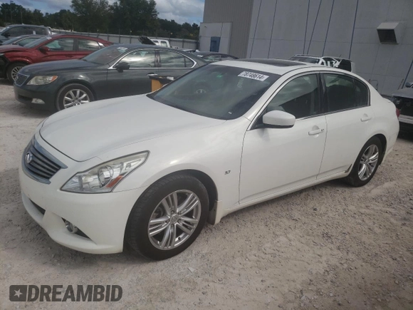 2015 Infiniti Q40 with VIN JN1CV6AP2FM501585, listed as a Copart auction lot 78748614 with 132,915 mi miles and Non Repairable. Bid and sale history available at carsss.com. Image 1.