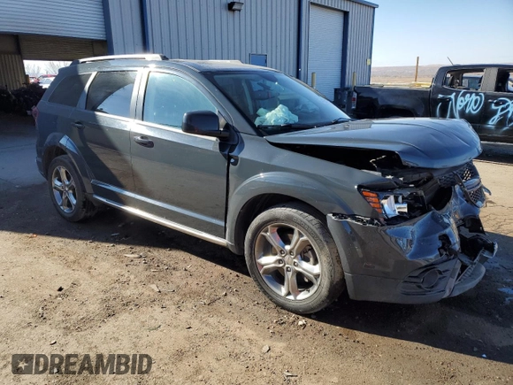 2017 Dodge Journey Crossroad Plus with VIN 3C4PDDGG2HT596465, listed as a Copart auction lot 41342625 with 175,227 mi miles and Salvage title. Bid and sale history available at DreamBid. Image 4.