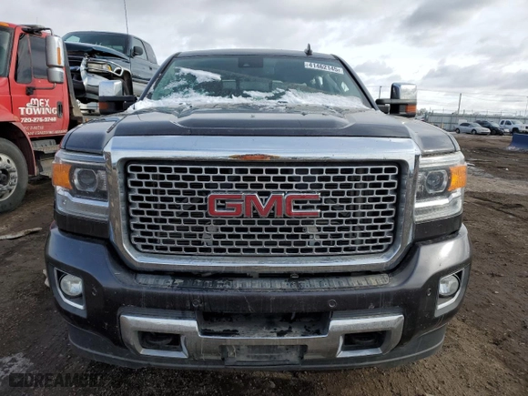 2015 GMC Sierra 3500HD available WiFi Denali with VIN 1GT424E87FF550657, listed as a Copart auction lot 41462145 with NaN miles and Salvage Title. Bid and sale history available at carsss.com. Image 5.