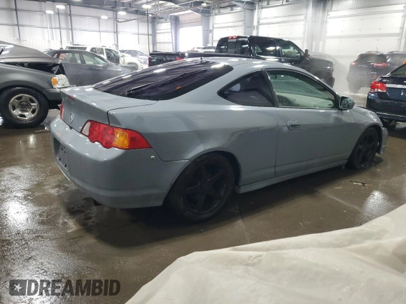 2003 Acura RSX with VIN JH4DC53803C005885, listed as a Copart auction lot 44581375 with 194,979 mi miles and Salvage Title. Bid and sale history available at carsss.com. Image 3.