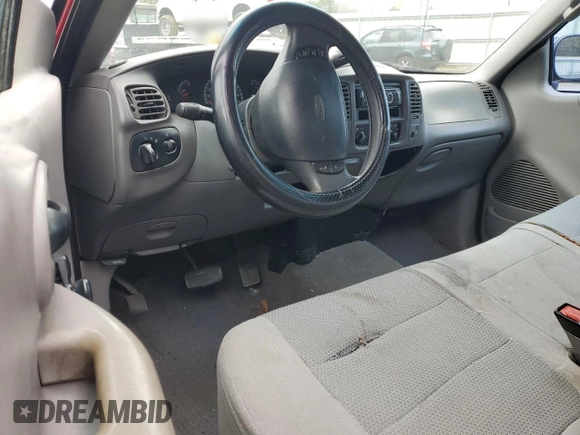 2002 Ford F-150 XL with VIN 1FTRF17292NB56837, listed as a Copart auction lot 43421545 with 0 mi miles and Salvage Title. Bid and sale history available at carsss.com. Image 8.