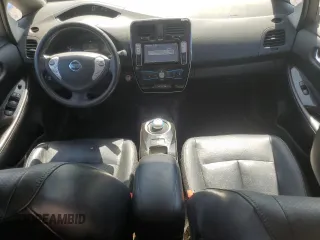 2015 Nissan LEAF S with VIN 1N4AZ0CP7FC305804, listed as a Copart auction lot 61262525 with 68,724 mi miles and Salvage title. Bid and sale history available at DreamBid. Image 8.