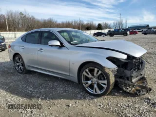 2017 Infiniti Q70 3.7 with VIN JN1BY1AP8HM740700, listed as a Copart auction lot 46144665 with 136,939 mi miles and Salvage Title. Bid and sale history available at DreamBid. Image 4.