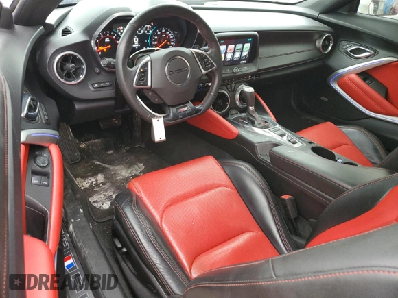 2016 Chevrolet Camaro 2SS with VIN 1G1FH1R77G0132605, listed as a Copart auction lot 48117255 with 76,897 mi miles and Salvage title. Bid and sale history available at DreamBid. Image 8.