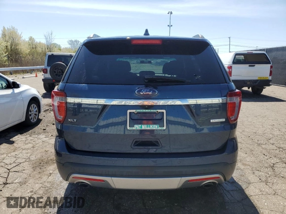 2017 Ford Explorer XLT with VIN 1FM5K7DHXHGA74761, listed as a Copart auction lot 54629345 with 85,560 mi miles and Clean Title. Bid and sale history available at carsss.com. Image 6.