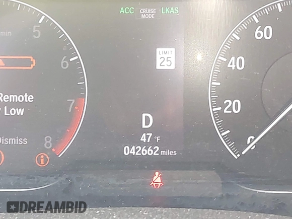 2020 Honda Accord EX-L with VIN 1HGCV2F58LA009932, listed as a IAAI auction lot 41449283 with 42,662 mi miles and . Bid and sale history available at DreamBid. Image 15.