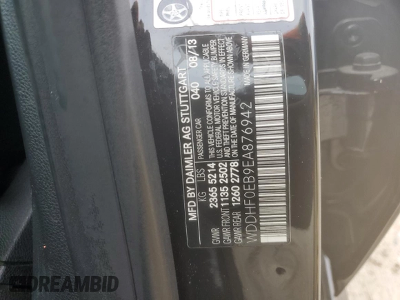2014 Mercedes-Benz E-Class E 250 BlueTEC Luxury with VIN WDDHF0EB9EA876942, listed as a Copart auction lot 70222904 with 122,035 mi miles and Salvage Title. Bid and sale history available at carsss.com. Image 13.