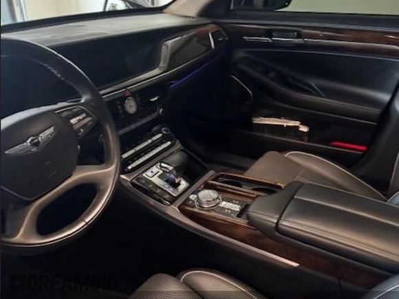 2019 Genesis G90 Ultimate with VIN KMHG54JH9KU053279, listed as a IAAI auction lot 42232463 with 4,271 mi miles and . Bid and sale history available at DreamBid. Image 5.