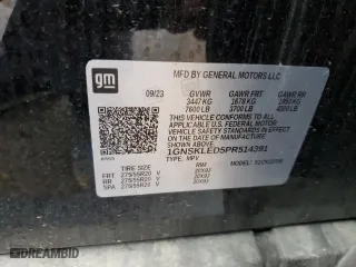 2023 Chevrolet Tahoe Commercial with VIN 1GNSKLED5PR514391, listed as a Copart auction lot 81588974 with 32,864 mi miles and Salvage Title. Bid and sale history available at carsss.com. Image 12.