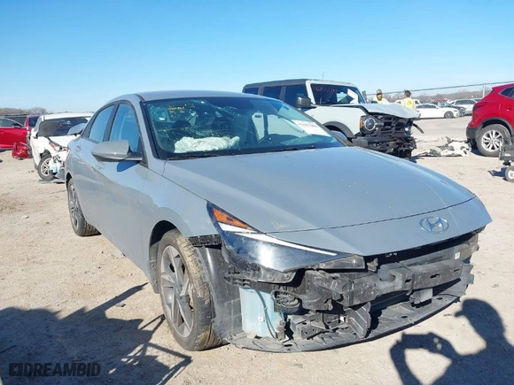2023 Hyundai Elantra SEL with VIN KMHLS4AG1PU445971, listed as a IAAI auction lot 41657008 with 50,278 mi miles. Bid and sale history available at carsss.com. Image 1.