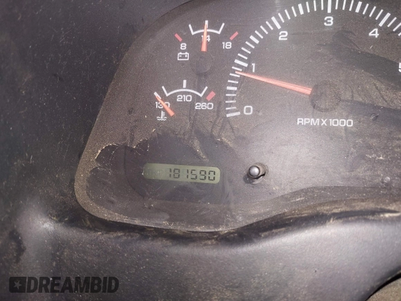 1998 Dodge Dakota SLT with VIN 1B7GG22Y1WS637629, listed as a IAAI auction lot 41781675 with 181,590 mi miles. Bid and sale history available at carsss.com. Image 16.