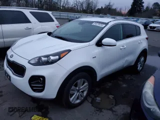 2018 Kia Sportage LX with VIN KNDPMCAC2J7326808, listed as a Copart auction lot 84875434 with 64,208 mi miles and Salvage Title. Bid and sale history available at carsss.com. Image 1.