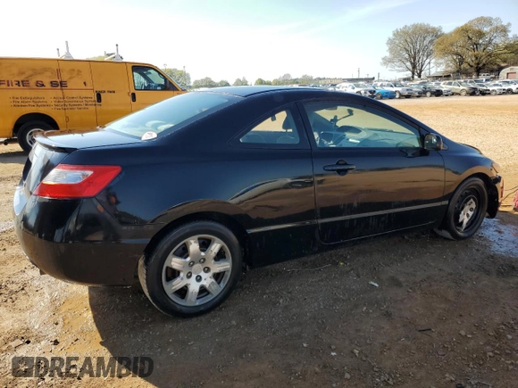 2008 Honda Civic Cpe LX with VIN 2HGFG126X8H568181, listed as a Copart auction lot 47339324 with 137,182 mi miles and Salvage Title. Bid and sale history available at carsss.com. Image 3.