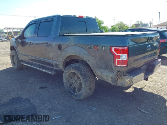 2018 Ford F-150 XL with VIN 1FTEW1EG1JFC91543, listed as a IAAI auction lot 42307775 with 102,055 mi miles and . Bid and sale history available at DreamBid. Image 3.