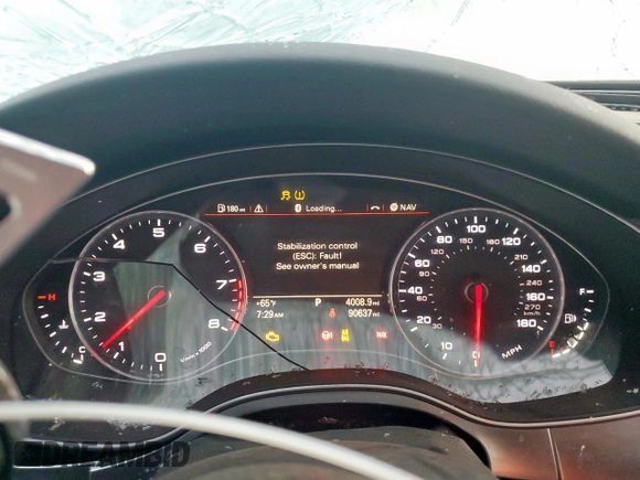 2015 Audi A6 3.0T Premium Plus with VIN WAUFGAFCXFN016132, listed as a Copart auction lot 50551585 with 90,637 mi miles and Salvage Title. Bid and sale history available at carsss.com. Image 9.