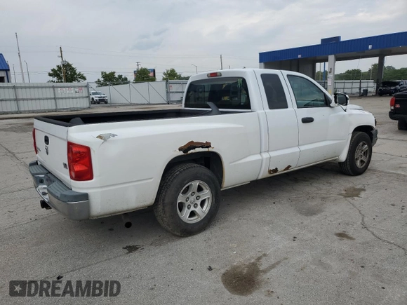 2005 Dodge Dakota SLT with VIN 1D7HE42N75S290422, listed as a Copart auction lot 59613155 with 132,450 mi miles and Salvage title. Bid and sale history available at DreamBid. Image 3.