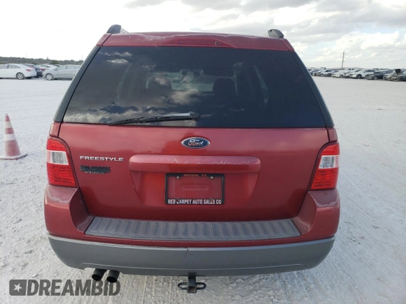 2005 Ford Freestyle SE with VIN 1FMZK01125GA49459, listed as a Copart auction lot 76355084 with 131,733 mi miles and Salvage Title. Bid and sale history available at carsss.com. Image 6.