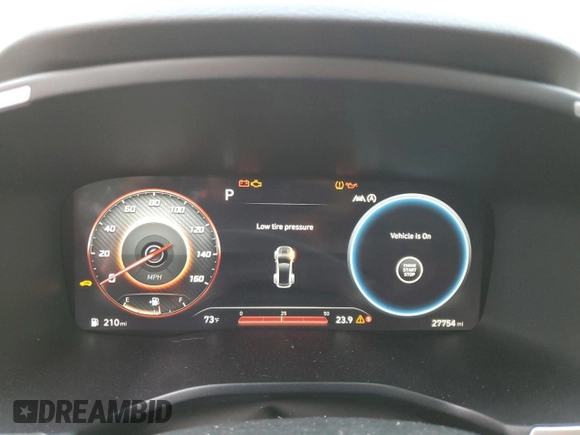 2022 Hyundai Santa Fe SEL with VIN 5NMS34AJ4NH404151, listed as a Copart auction lot 51321385 with 27,754 mi miles and Salvage Title. Bid and sale history available at DreamBid. Image 9.