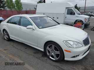 2009 Mercedes-Benz S-Class 5.5L V8 with VIN WDDNG71X89A245647, listed as a IAAI auction lot 41991864 with 81,766 mi miles. Bid and sale history available at carsss.com. Image 1.