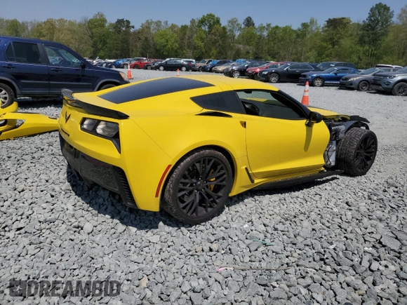 2018 Chevrolet Corvette Z06 2LZ z VIN 1G1YS2D60J5601199, wystawiony jako Copart lot #52807065 z przebiegiem 29 702 mil mil oraz Szkoda całkowita • Salvage title. Historia ofert i sprzedaży dostępna na DreamBid. Obrazek 3.