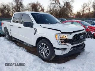 2022 Ford F-150 XL with VIN 1FTEW1EP1NFA62317, listed as a IAAI auction lot 41249703 with 57,990 mi miles. Bid and sale history available at carsss.com. Image 1.