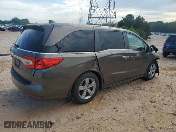 2020 Honda Odyssey EX z VIN 5FNRL6H5XLB012518, wystawiony jako Copart lot #56355435 z przebiegiem 67 197 mil mil oraz Szkoda całkowita • Salvage title. Historia ofert i sprzedaży dostępna na DreamBid. Obrazek 3.