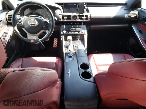 2014 Lexus IS 350 with VIN JTHBE1D26E5011363, listed as a Copart auction lot 52160595 with 124,813 mi miles and Salvage Title. Bid and sale history available at carsss.com. Image 8.