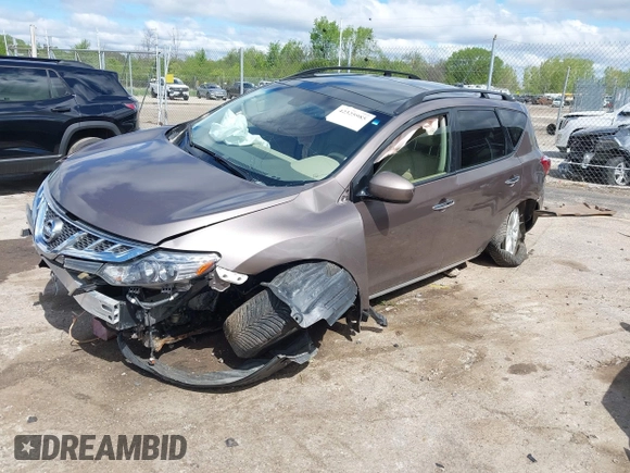 2014 Nissan Murano S with VIN JN8AZ1MW4EW523688, listed as a IAAI auction lot 42325985 with 99,017 mi miles and . Bid and sale history available at DreamBid. Image 17.