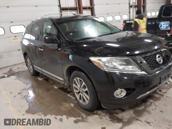2014 Nissan Pathfinder S with VIN 5N1AR2MM5EC698528, listed as a IAAI auction lot 41270744 with 129,817 mi miles and . Bid and sale history available at DreamBid. Image 1.