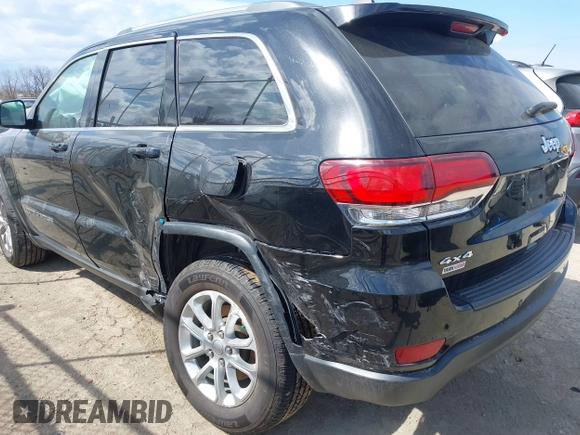 2021 Jeep Grand Cherokee Laredo X with VIN 1C4RJFAG7MC502866, listed as a IAAI auction lot 41841328 with 59,870 mi miles and . Bid and sale history available at DreamBid. Image 6.