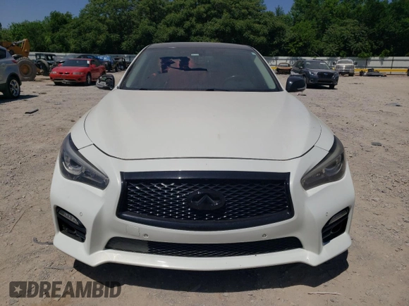 2014 Infiniti Q50 Sport with VIN JN1BV7AR4EM688426, listed as a Copart auction lot 57449405 with 125,605 mi miles and Salvage title. Bid and sale history available at DreamBid. Image 5.