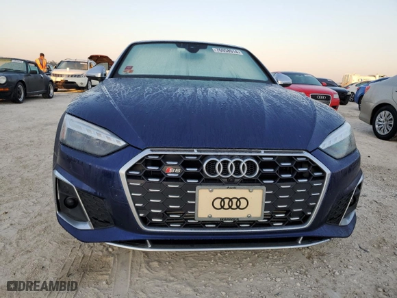 2022 Audi S5 Cabriolet Premium Plus with VIN WAUY4GF54NN001176, listed as a Copart auction lot 76058914 with NaN miles and Non Repairable. Bid and sale history available at carsss.com. Image 5.