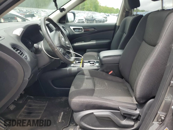2020 Nissan Pathfinder S with VIN 5N1DR2AM5LC576489, listed as a Copart auction lot 57211435 with 75,641 mi miles and Salvage title. Bid and sale history available at DreamBid. Image 7.