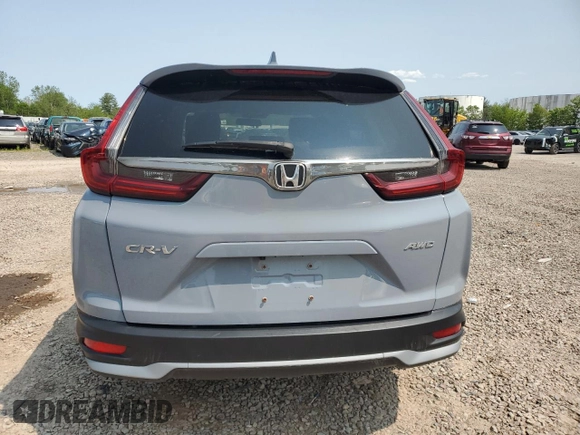 2020 Honda CR-V EX with VIN 2HKRW2H59LH671479, listed as a Copart auction lot 58691735 with 55,391 mi miles and Salvage title. Bid and sale history available at DreamBid. Image 6.