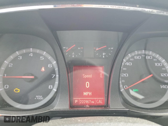 2012 GMC Terrain SLT-1 with VIN 2GKALUEK7C6279587, listed as a Copart auction lot 55137355 with 222,967 mi miles and Salvage title. Bid and sale history available at DreamBid. Image 9.