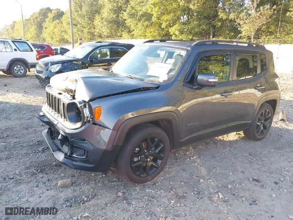 2018 Jeep Renegade Altitude with VIN ZACCJABB7JPJ08137, listed as a IAAI auction lot 40564970 with 56,407 mi miles. Bid and sale history available at carsss.com. Image 2.
