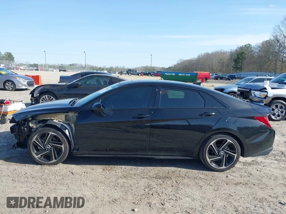2023 Hyundai Elantra N Line z VIN KMHLR4AF9PU609633, wystawiony jako IAAI lot #41758887 z przebiegiem 24 000 mil mil oraz . Historia ofert i sprzedaży dostępna na DreamBid. Obrazek 15.